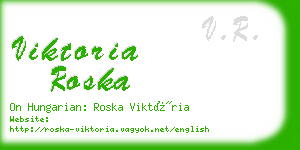 viktoria roska business card